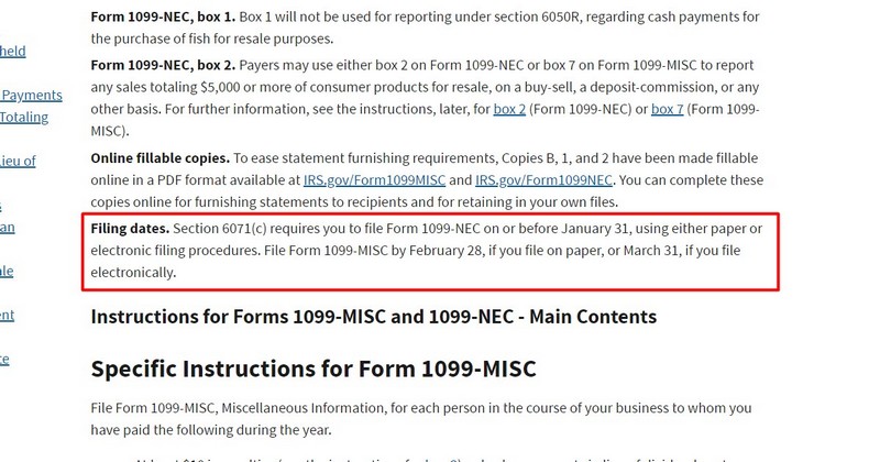 1099 Nec Vs 1099 Misc