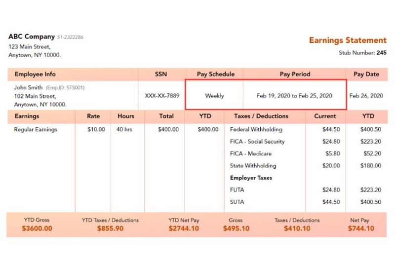 Paystub Meaning