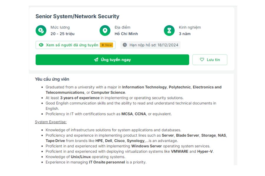 D It Networking Salary